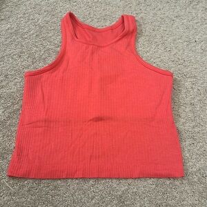 Lululemon ebb to street cropped racerback tank size 4